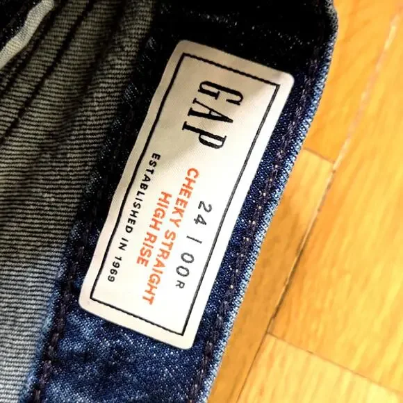 Gap Cheeky Straight High rise jeans size 24/00 - Picture 4 of 9